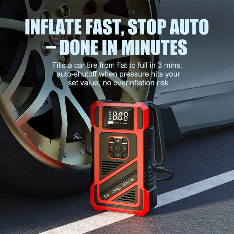 2-in-1 Car Jump Starter & Tire Inflator (3000A, 150PSI)