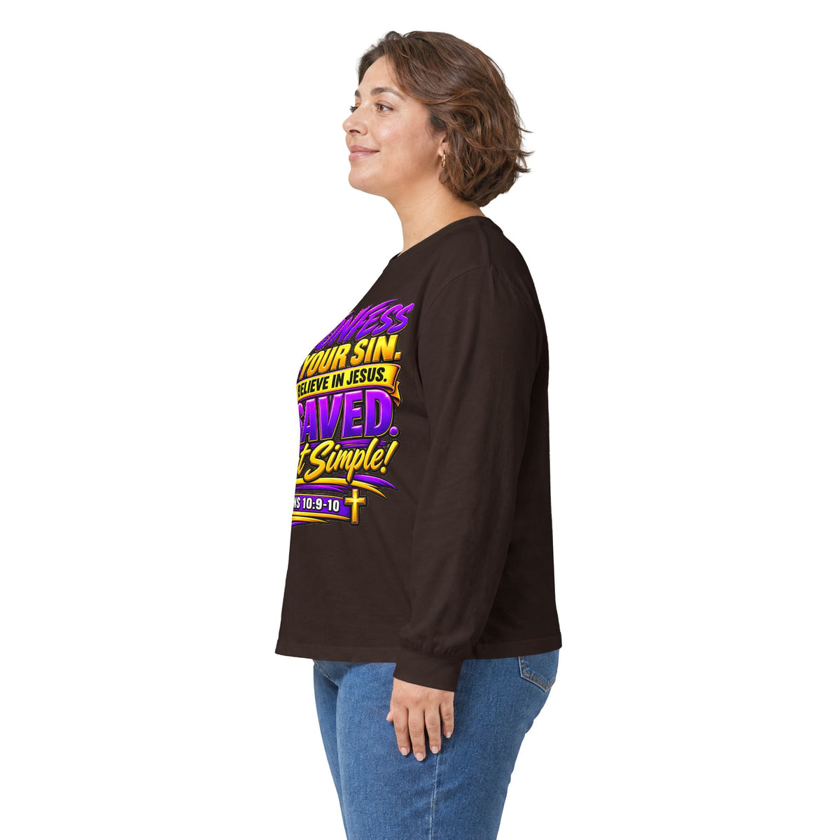 Confess & Be Saved — Acts 4:12 Long-Sleeve Tee