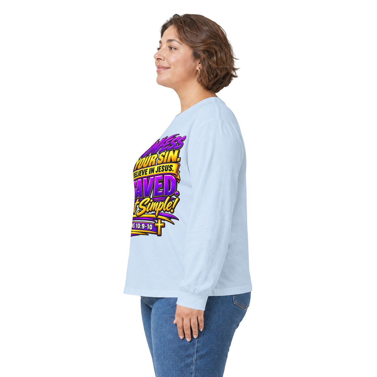 Confess & Be Saved — Acts 4:12 Long-Sleeve Tee