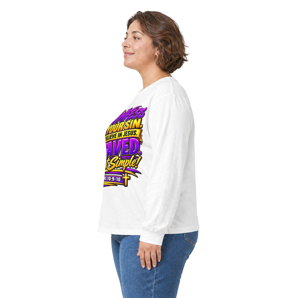 Confess & Be Saved — Acts 4:12 Long-Sleeve Tee