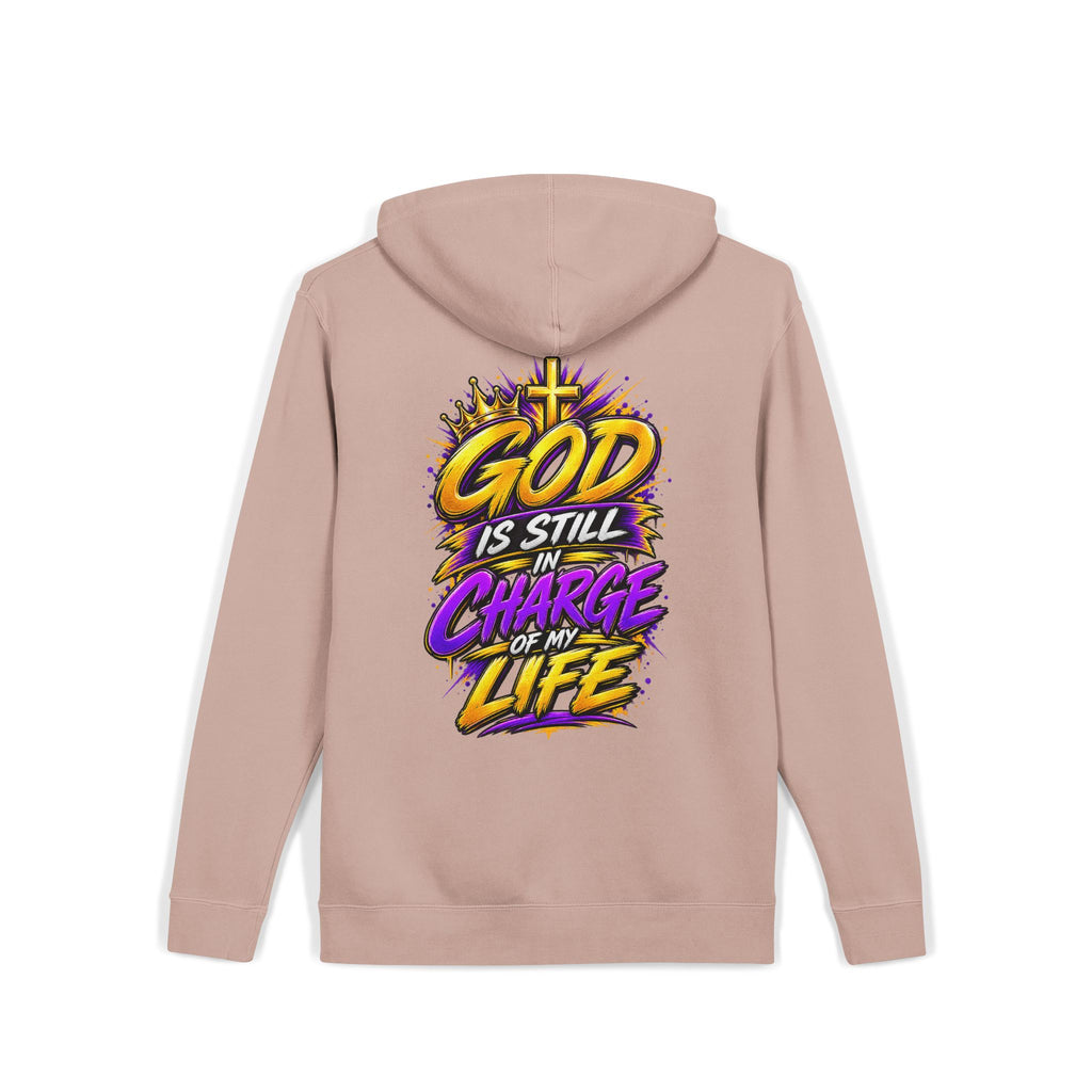 God Is Still in Charge — Pigment-Dyed Faith Hoodie