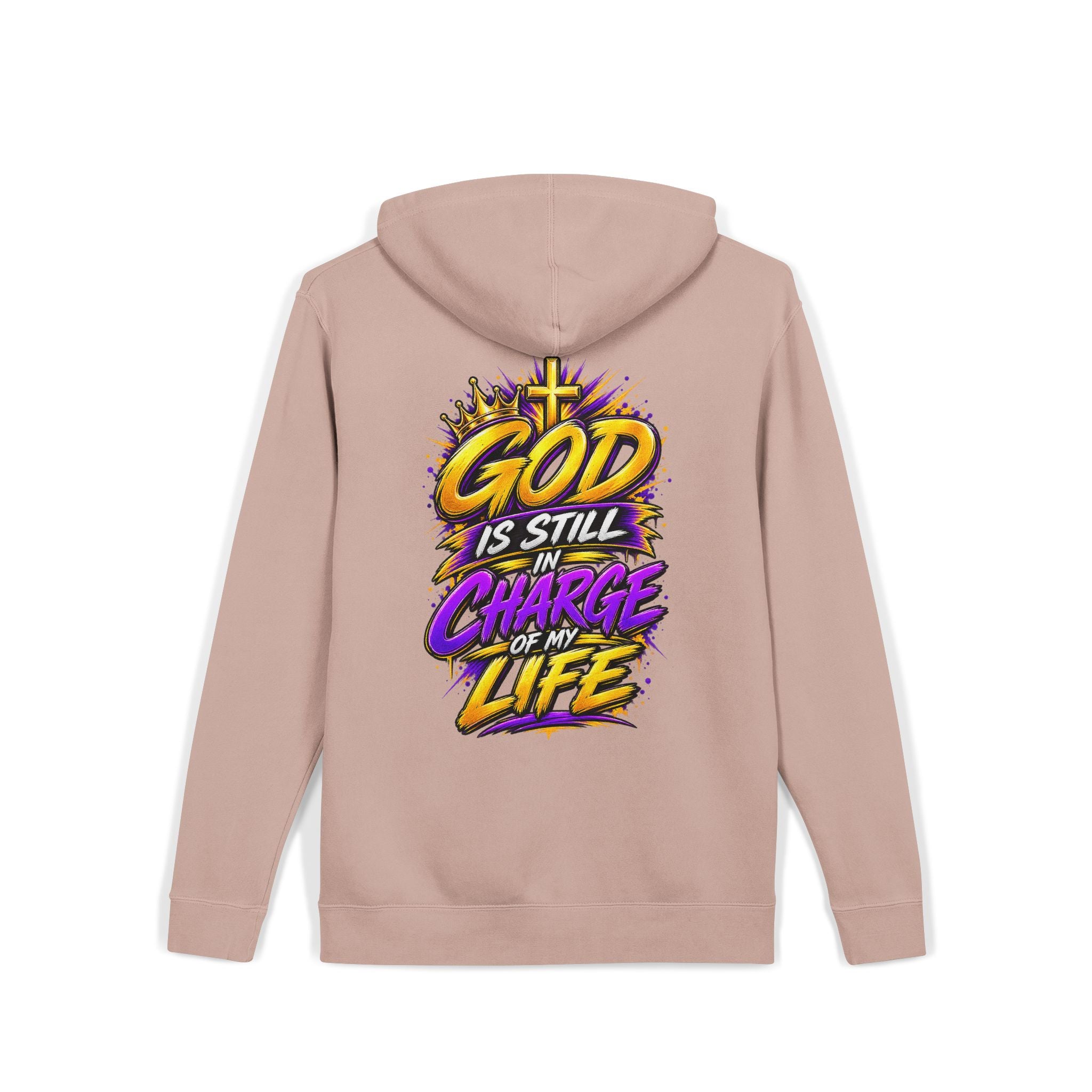 God Is Still in Charge — Pigment-Dyed Faith Hoodie