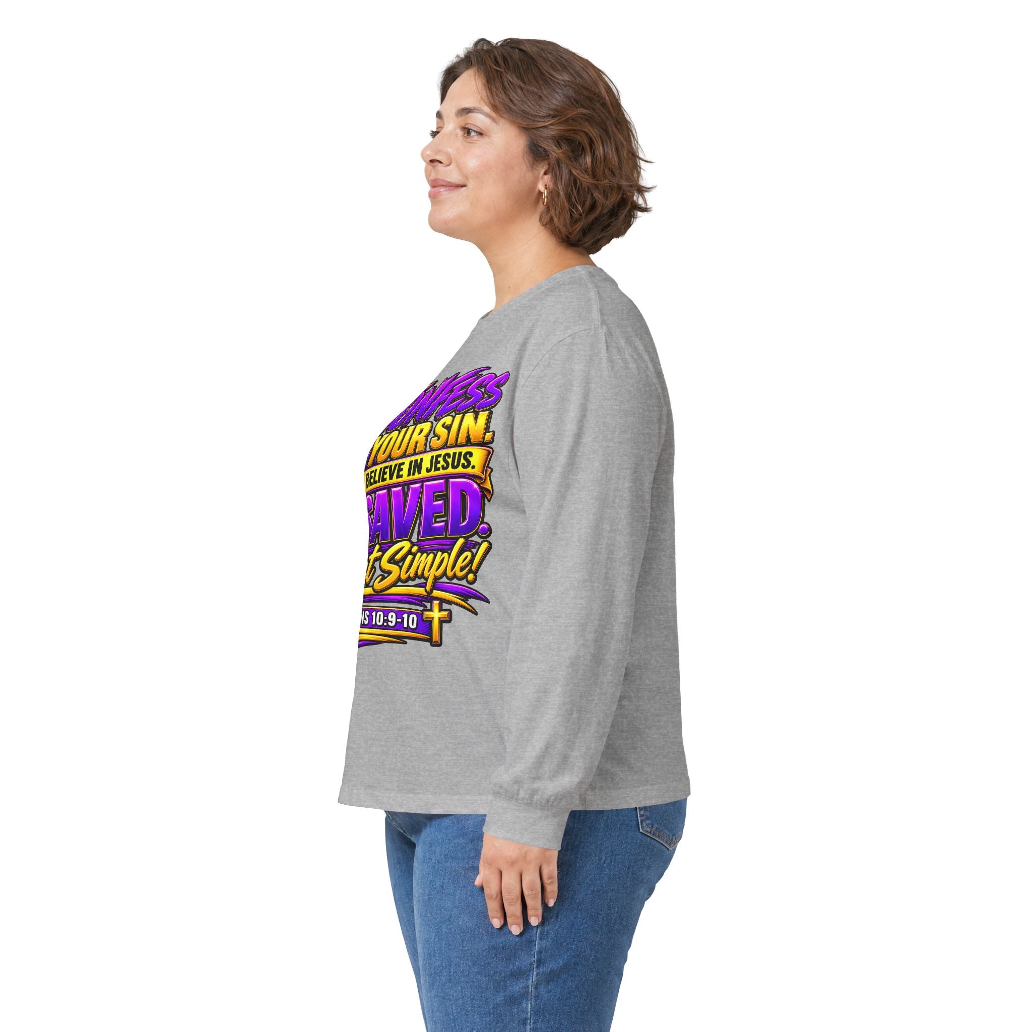 Confess & Be Saved — Acts 4:12 Long-Sleeve Tee