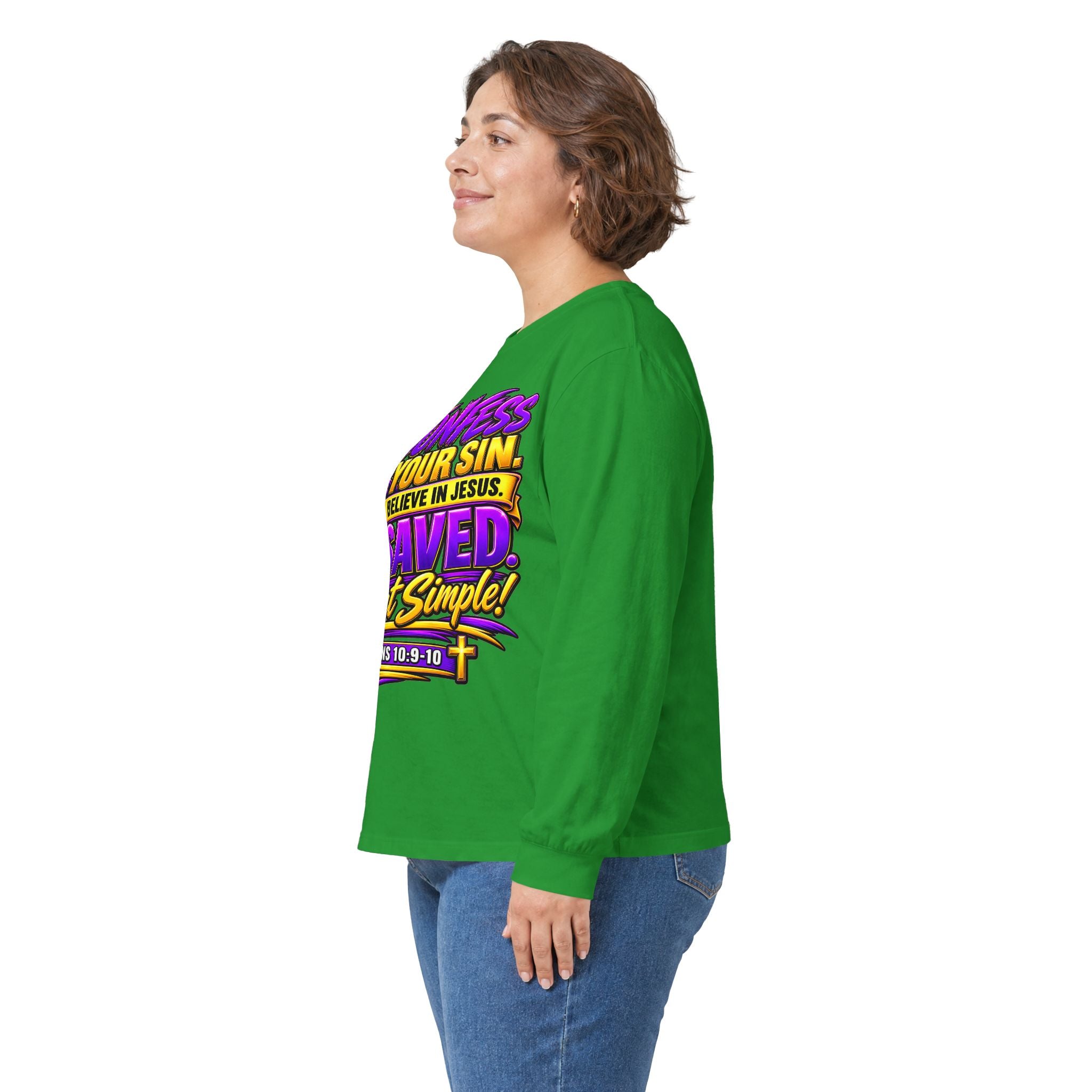 Confess & Be Saved — Acts 4:12 Long-Sleeve Tee