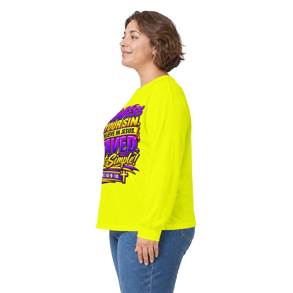 Confess & Be Saved — Acts 4:12 Long-Sleeve Tee