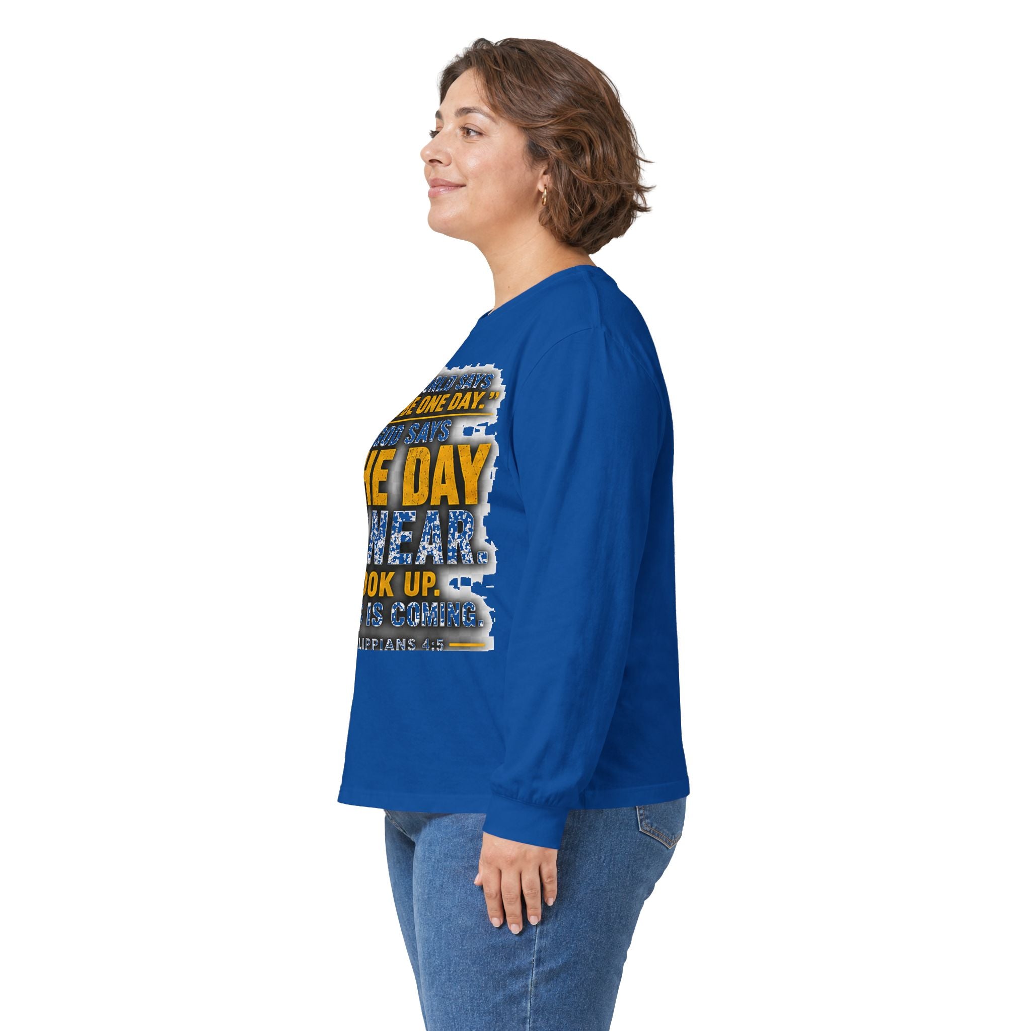 The Day Is Near — Jesus Is Coming Long-Sleeve Tee