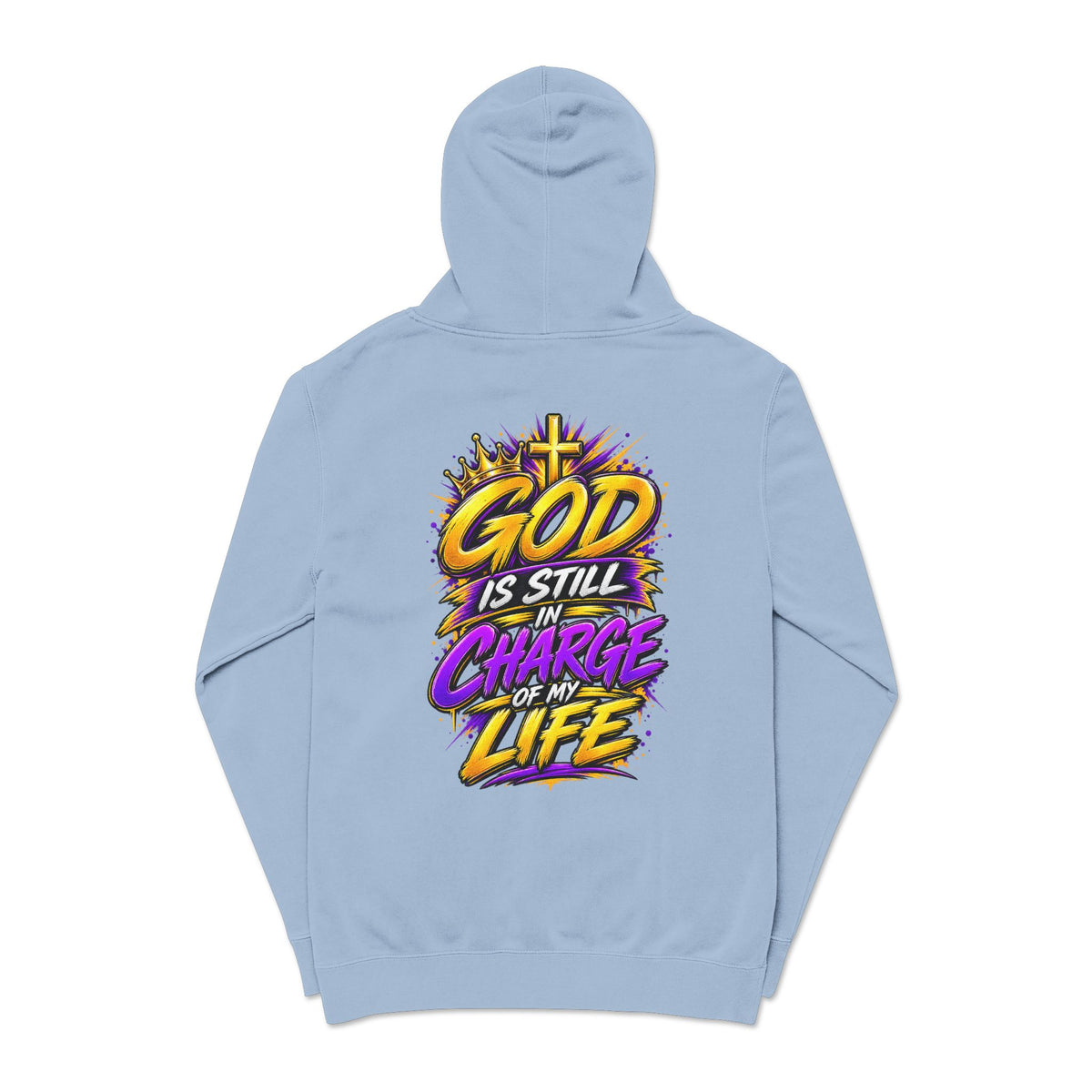 God Is Still in Charge — Pigment-Dyed Faith Hoodie