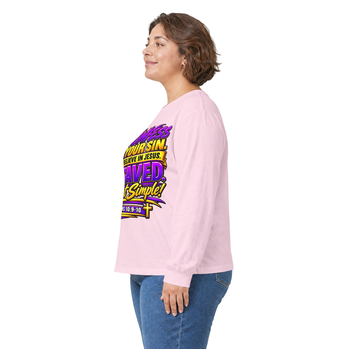 Confess & Be Saved — Acts 4:12 Long-Sleeve Tee