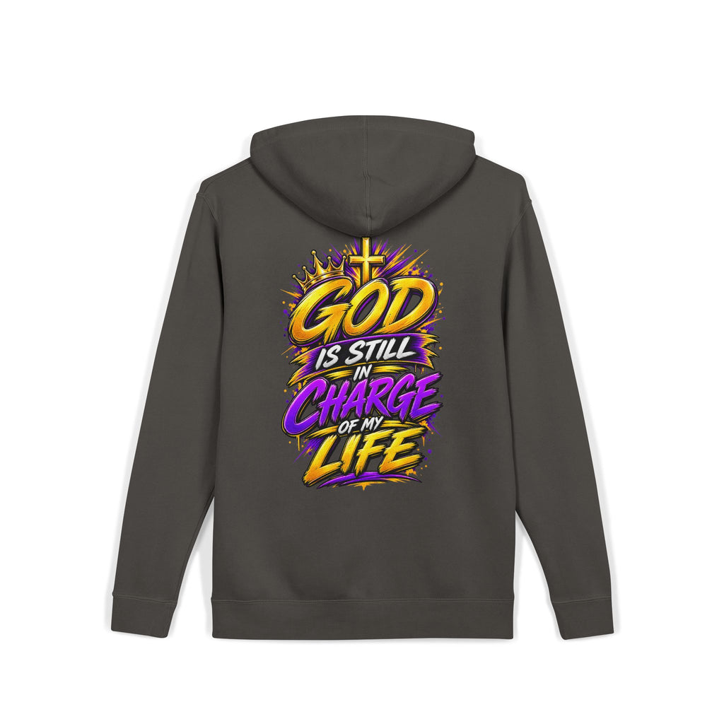 God Is Still in Charge — Pigment-Dyed Faith Hoodie