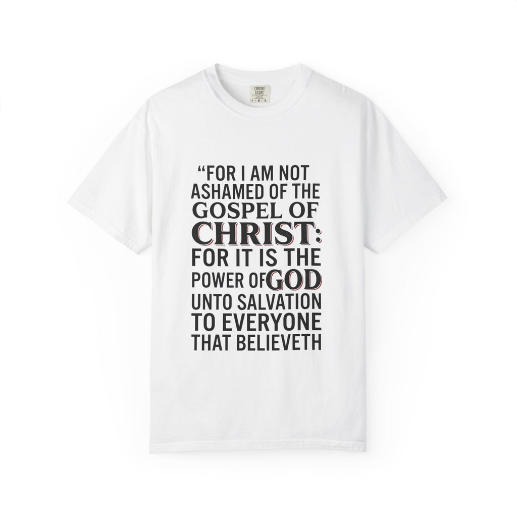 Unashamed of the Gospel — Romans 1:16 Christian Tee