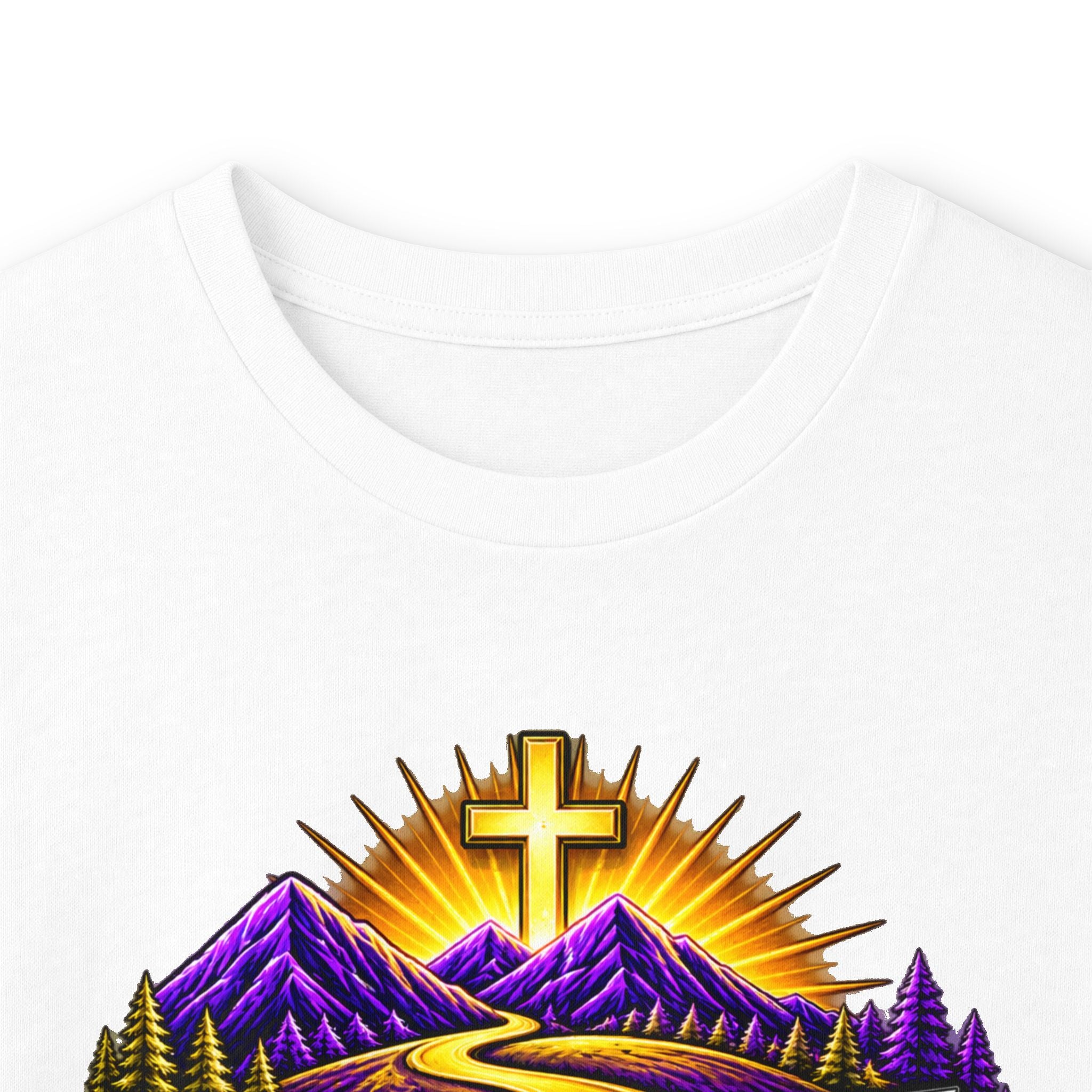 Long Sleeve Tee — "Found" Christian Faith Design (Acts 4:12)