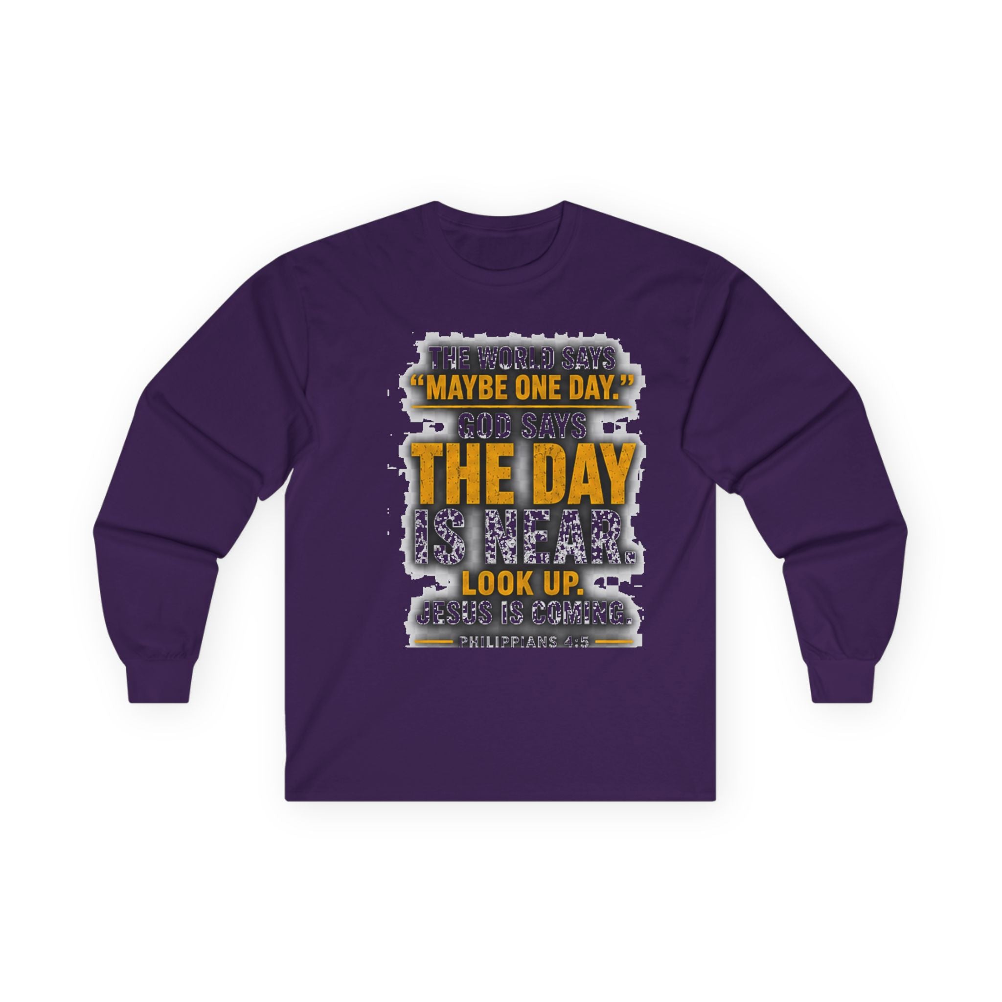 The Day Is Near — Jesus Is Coming Long-Sleeve Tee