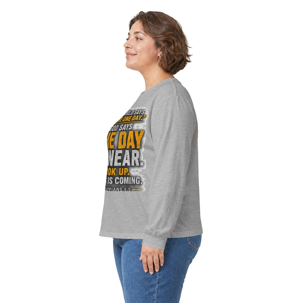 The Day Is Near — Jesus Is Coming Long-Sleeve Tee