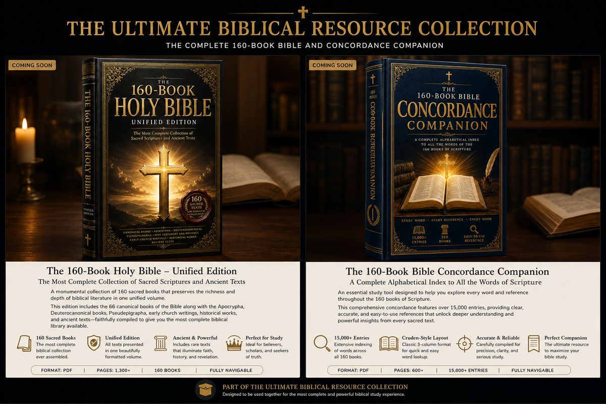 The 160-Book Bible Collection bundle featuring the Unified Edition and Concordance Companion
