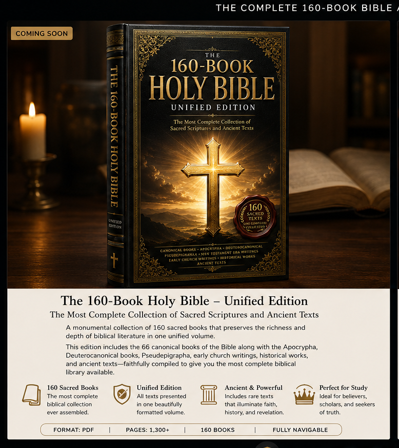 The 160-Book Holy Bible Unified Edition digital book mockup