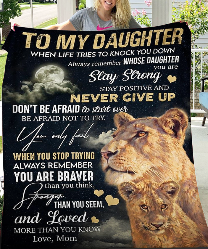 Daughter Gift Blanket – A Tender Message from Mom