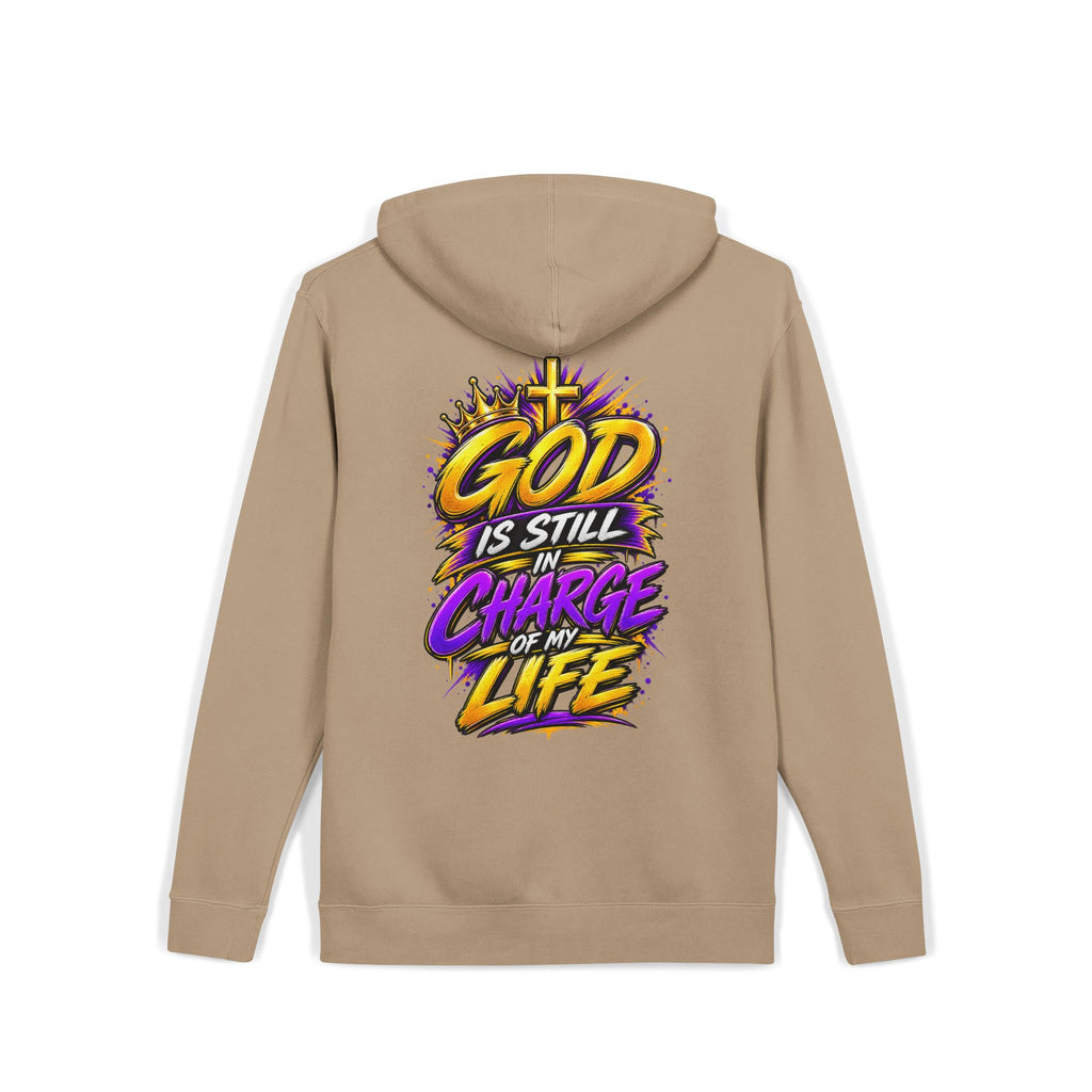 God Is Still in Charge — Pigment-Dyed Faith Hoodie