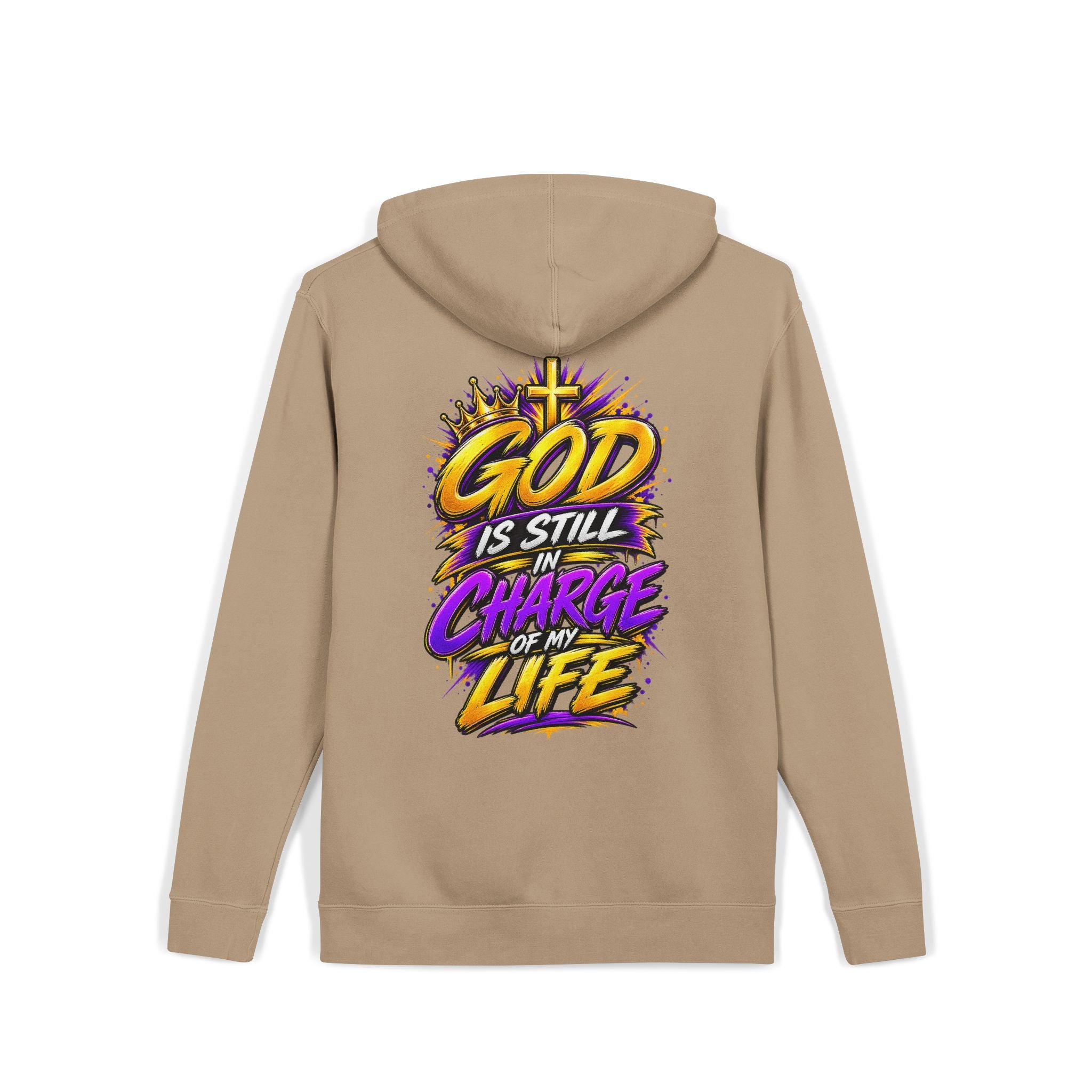 God Is Still in Charge — Pigment-Dyed Faith Hoodie