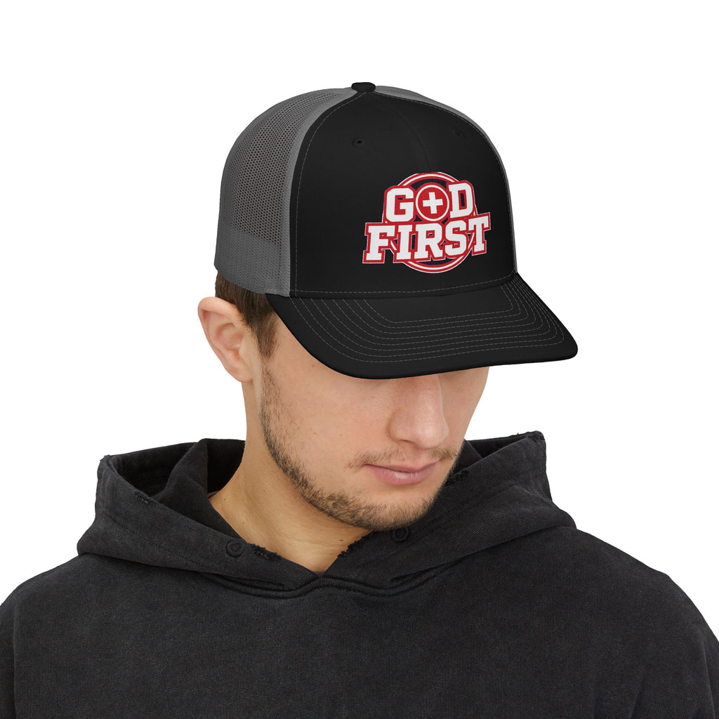 God First Snapback Trucker Cap