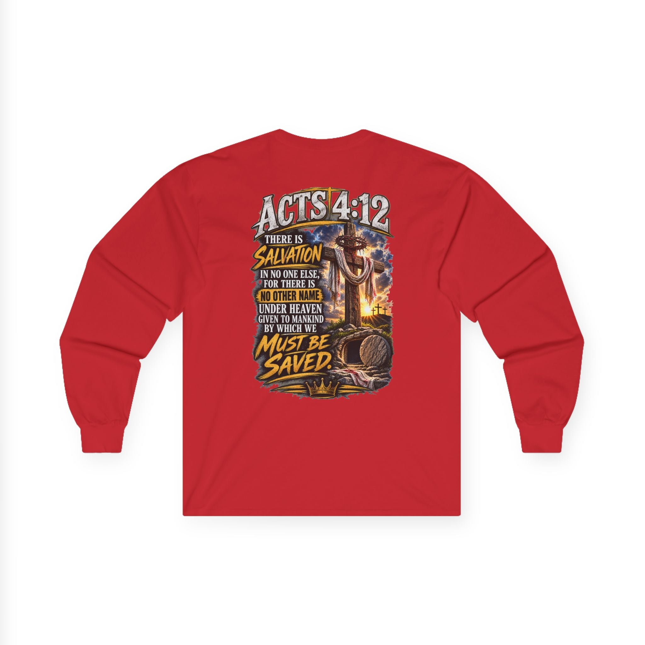 Sinned Short — Acts 4:12 Long-Sleeve Tee