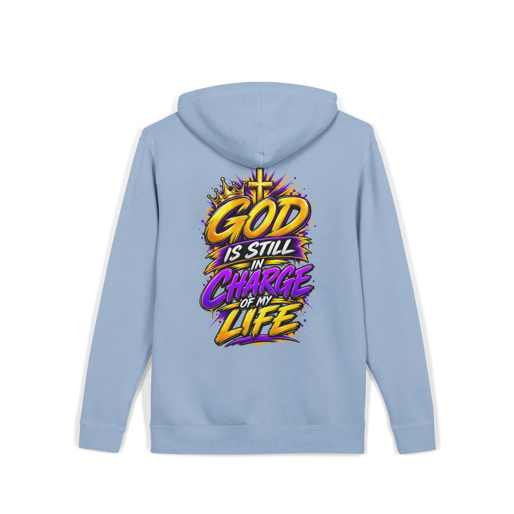 God Is Still in Charge — Pigment-Dyed Faith Hoodie