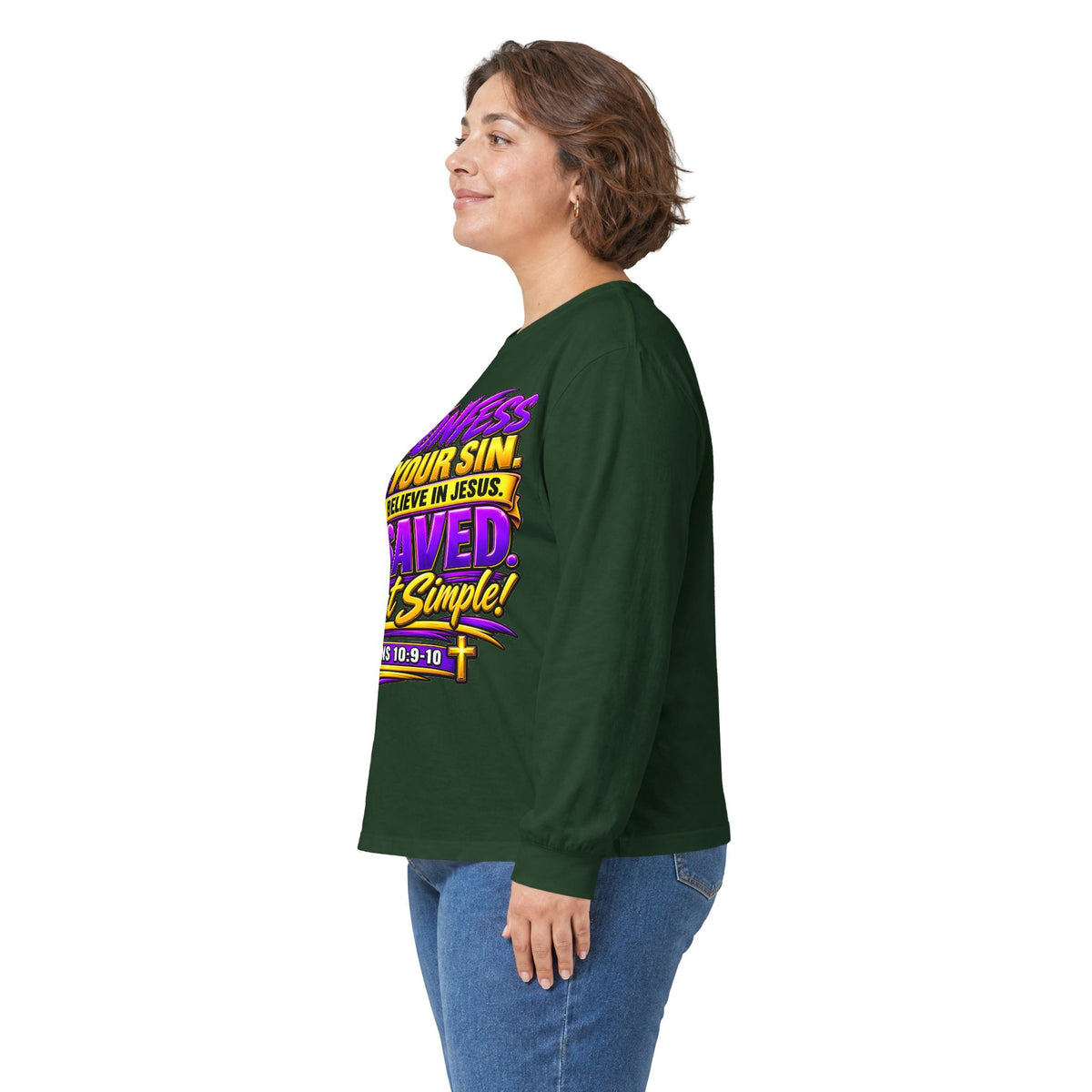 Confess & Be Saved — Acts 4:12 Long-Sleeve Tee