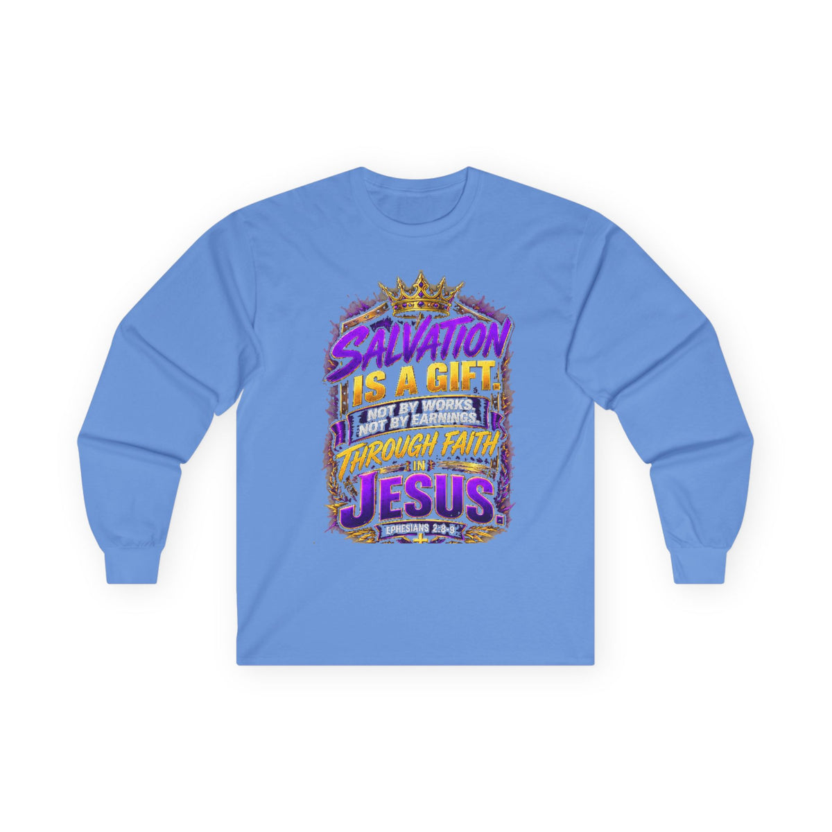 Salvation Is a Gift Through Jesus — Acts 4:12 Long-Sleeve Tee
