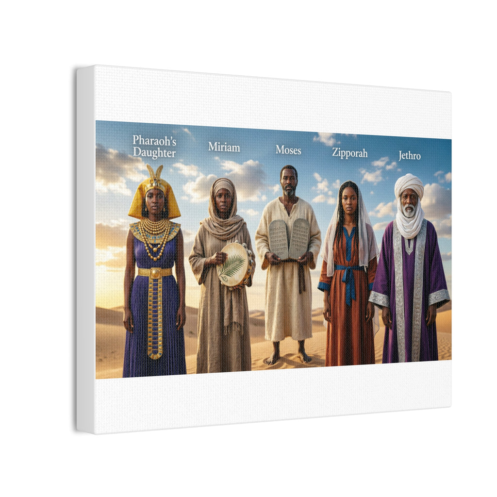 Biblical Figures Canvas Wall Art – Moses, Miriam & More