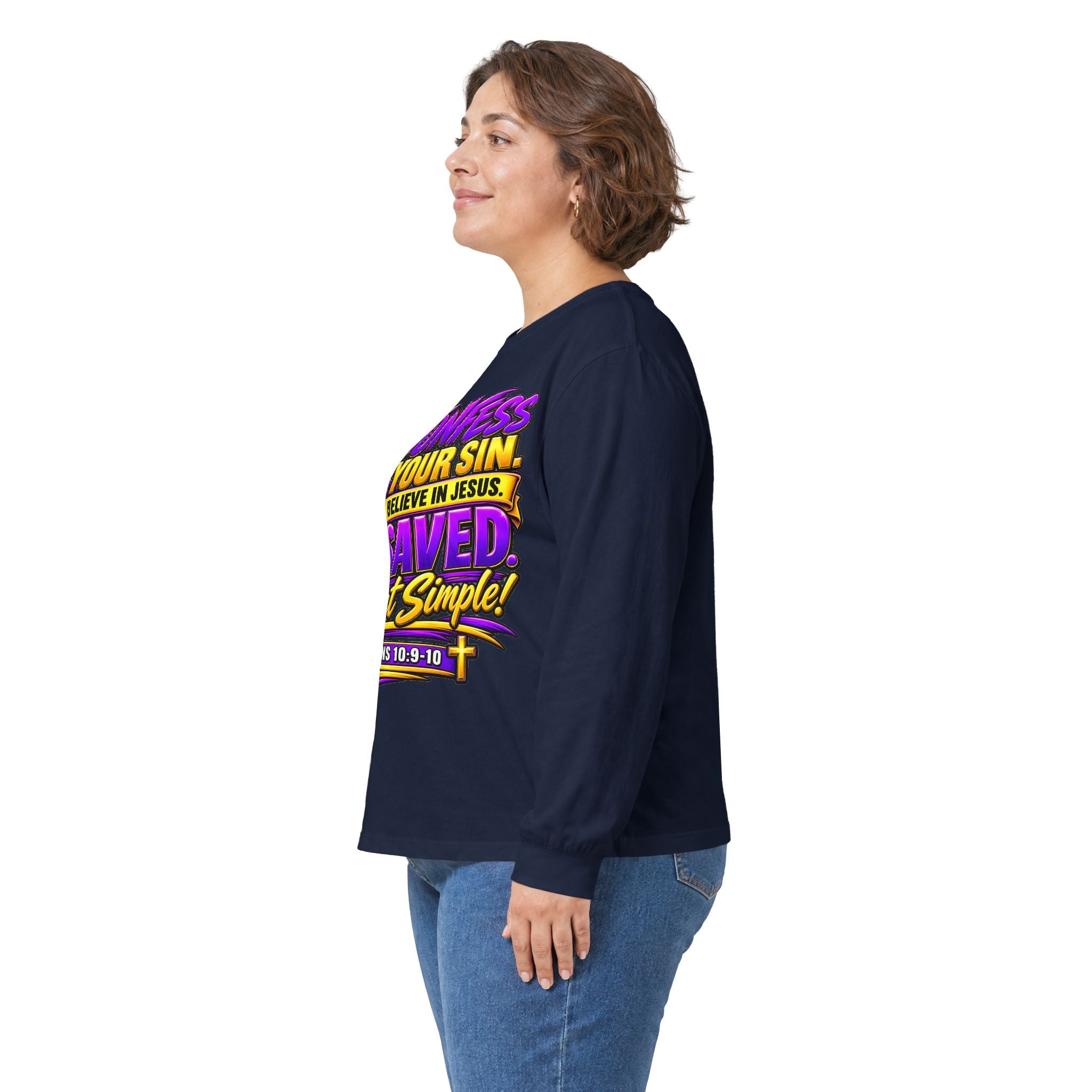 Confess & Be Saved — Acts 4:12 Long-Sleeve Tee