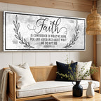 Faith Is Confidence — Hebrews 11:1 Canvas Wall Art