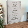 Blessed Is She Who Has Believed – Luke 1:45 Canvas Wall Art