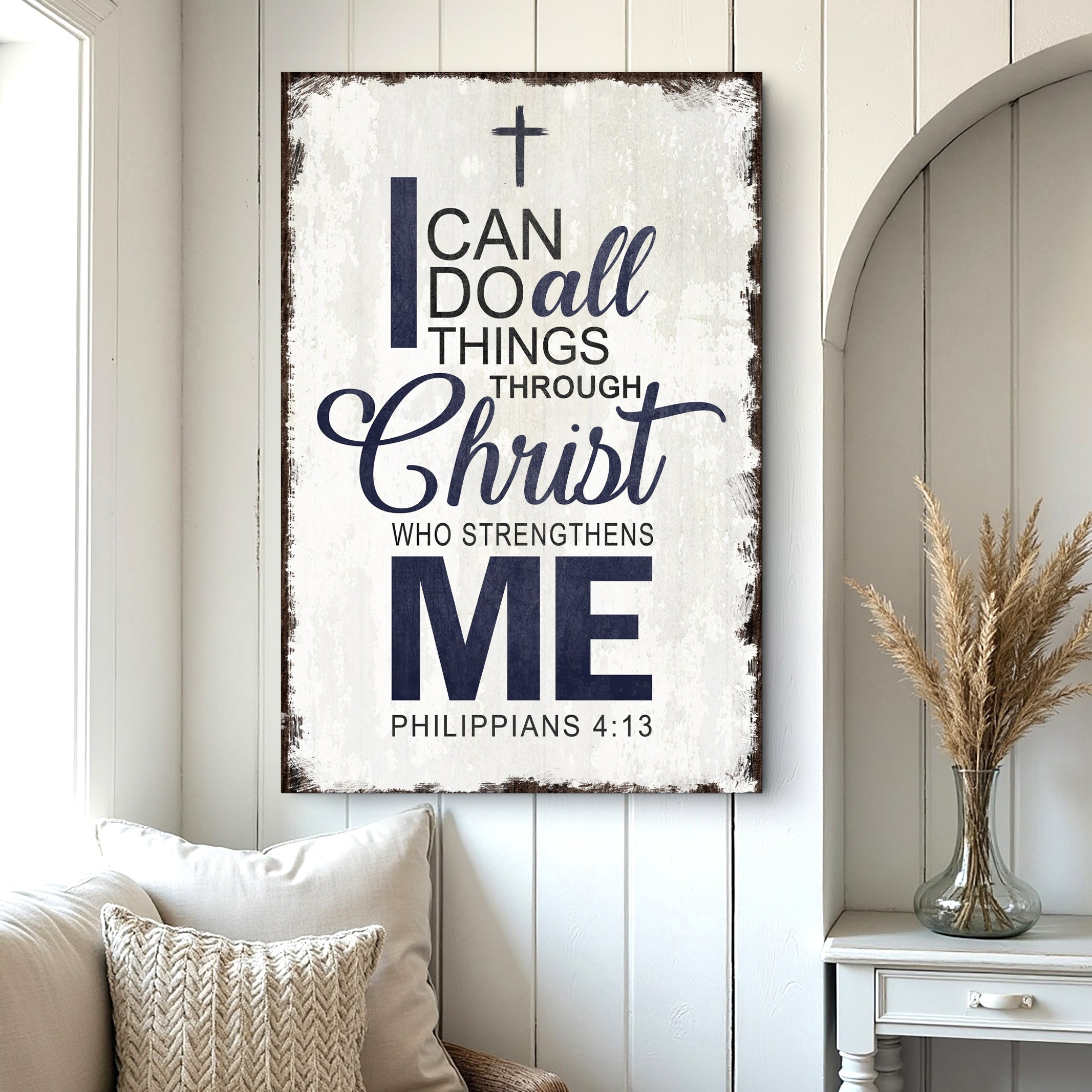 Philippians 4:13 – I Can Do All Things Through Christ Canvas Wall Art