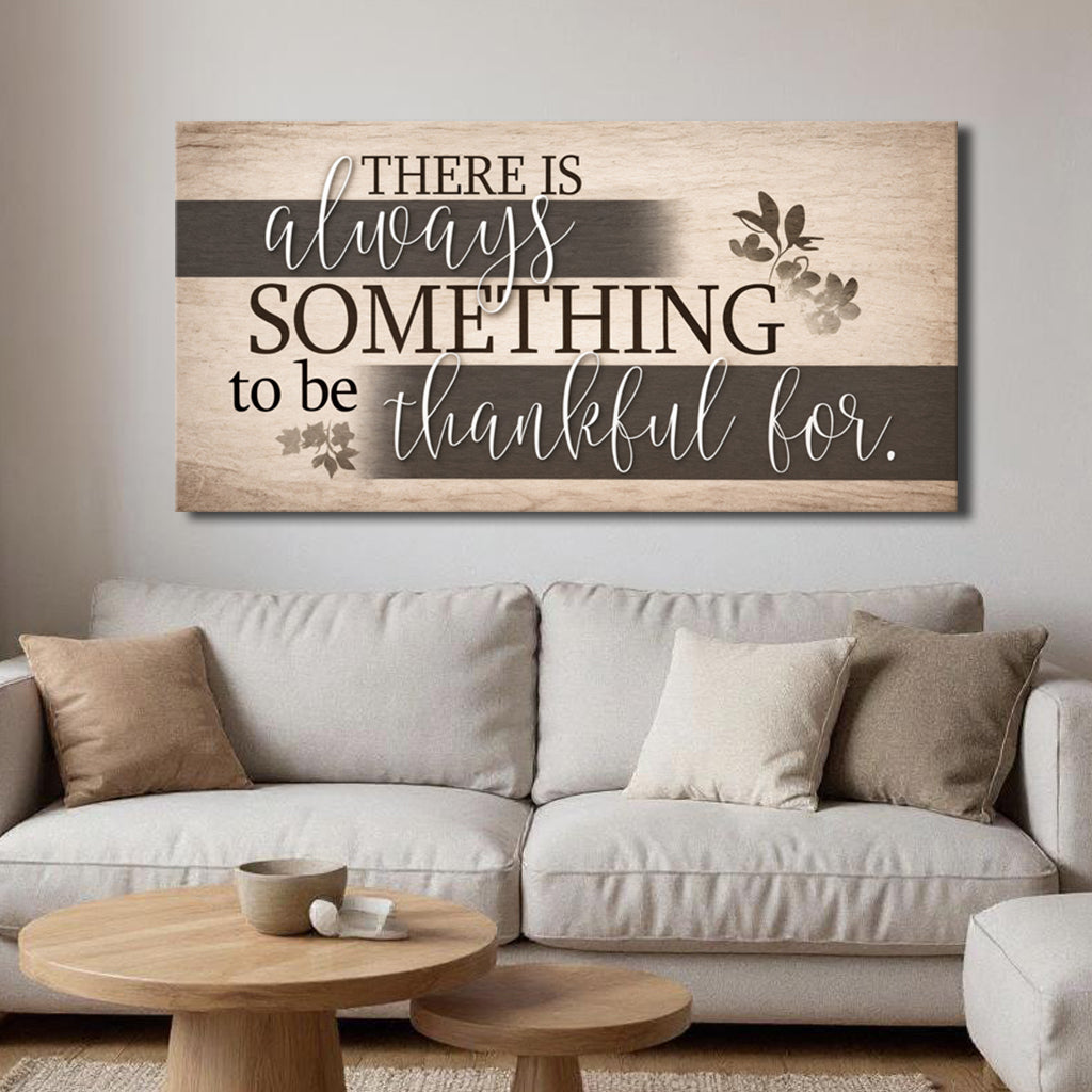 Something to Be Thankful For Christian Canvas Wall Art