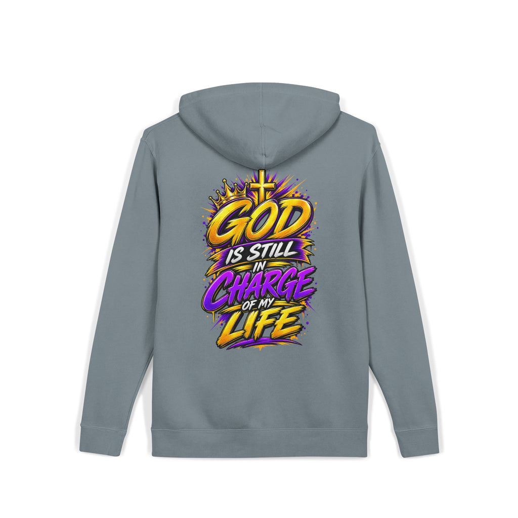 God Is Still in Charge — Pigment-Dyed Faith Hoodie