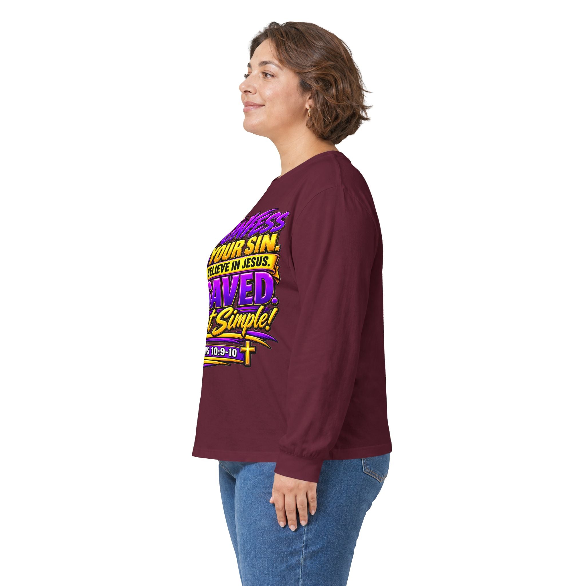 Confess & Be Saved — Acts 4:12 Long-Sleeve Tee