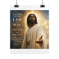 "I Am the Way, the Truth, and the Life" Jesus Rolled Poster