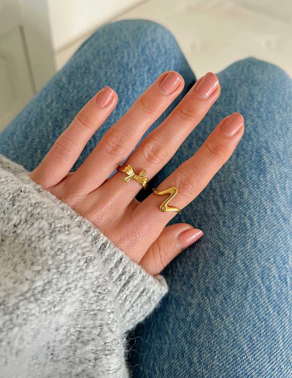 Wavy Heart Ring — God's Love