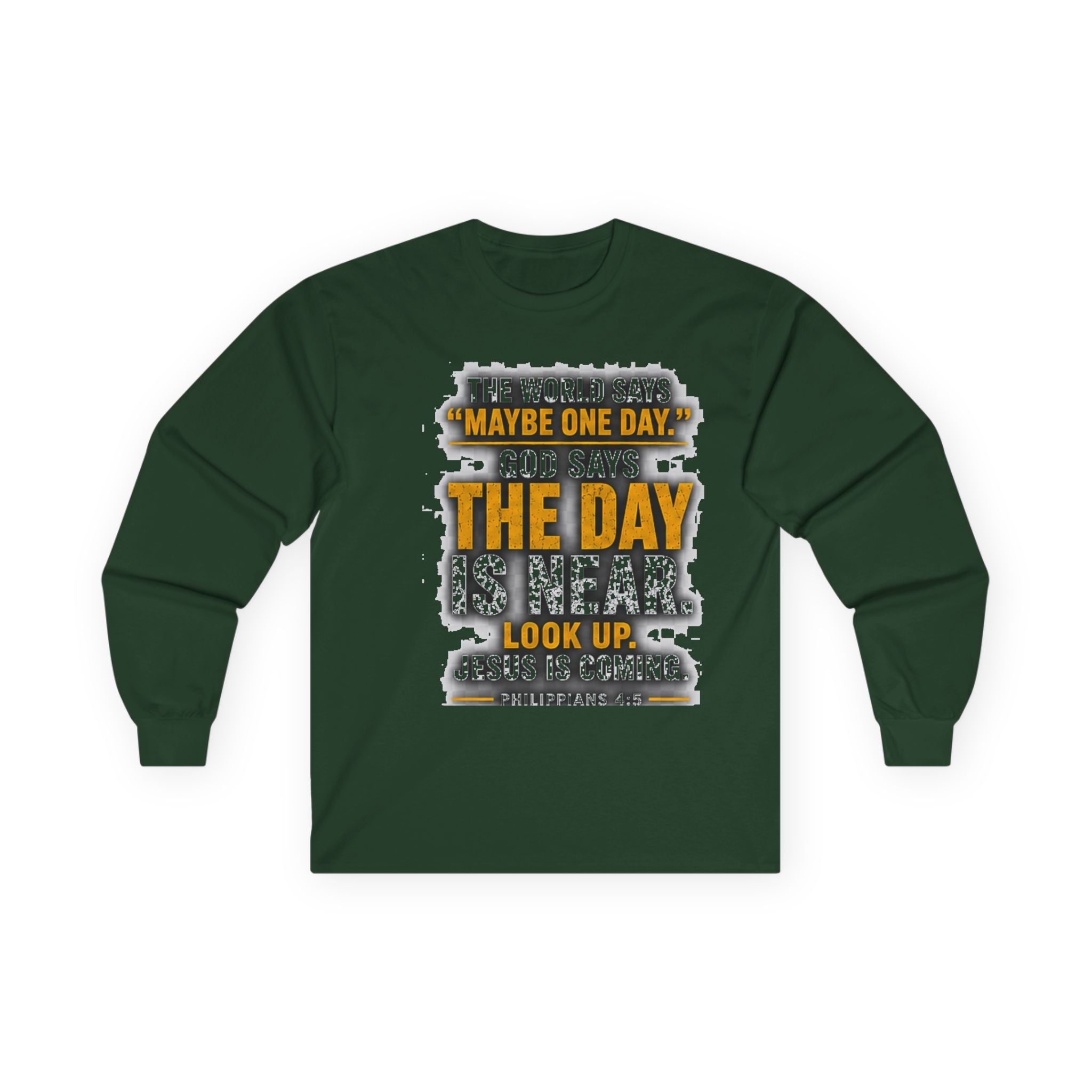 The Day Is Near — Jesus Is Coming Long-Sleeve Tee
