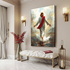 Jesus Christ Walking on Water — Faith Canvas Wall Art