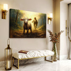 Jesus Running After a Lost Lamb — Faith Canvas Wall Art