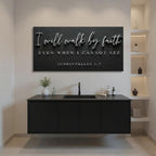 2 Corinthians 5:7 — Walk by Faith Canvas Wall Art