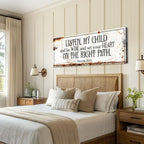 Proverbs 23:19 — Set Your Heart on the Right Path Canvas Wall Art
