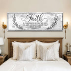 Faith Is Confidence — Hebrews 11:1 Canvas Wall Art