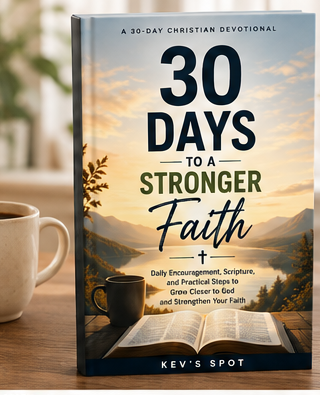 30 Days to a Stronger Faith devotional book mockup
