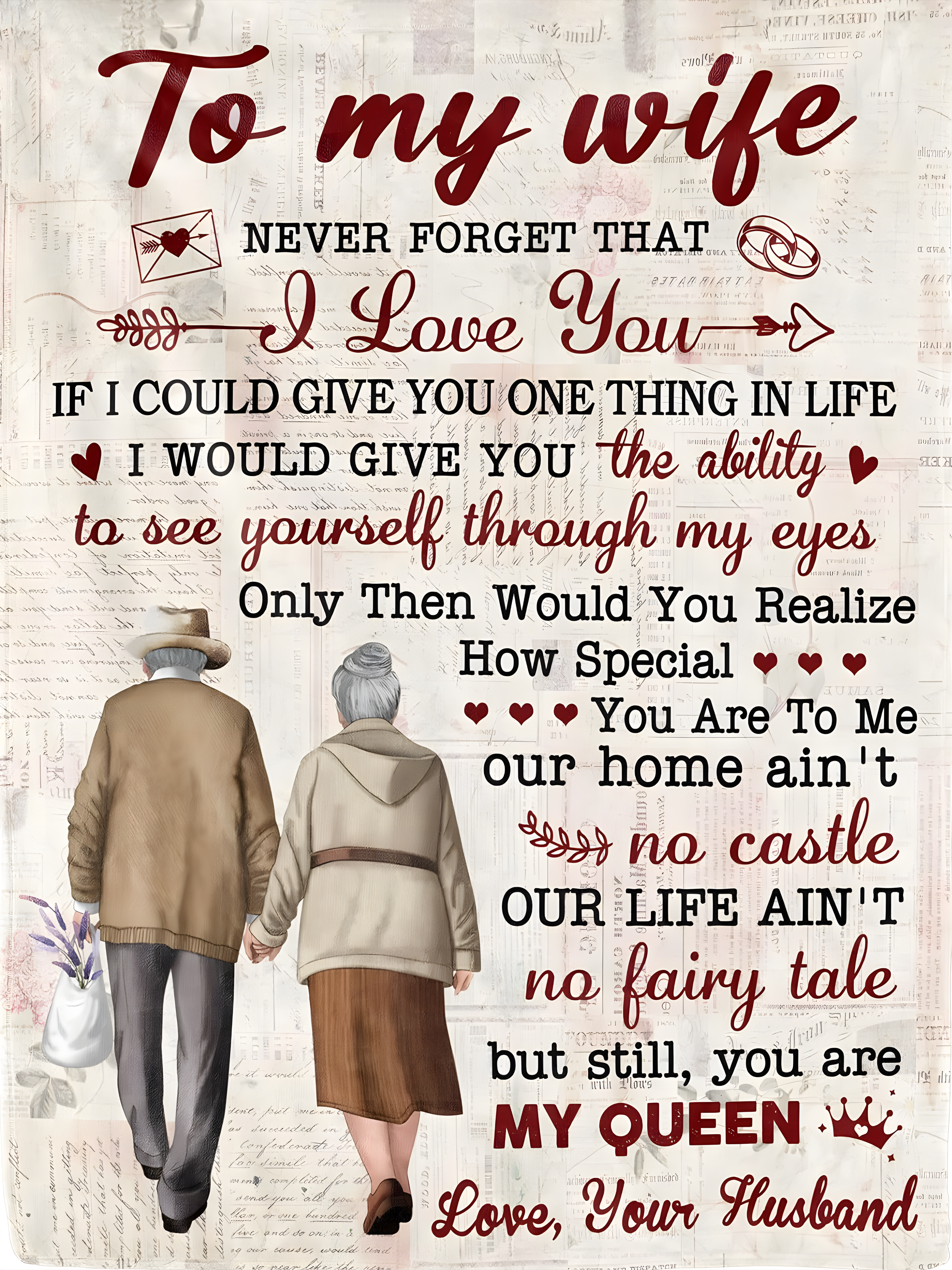 Wife Gift Blanket – From Your Husband