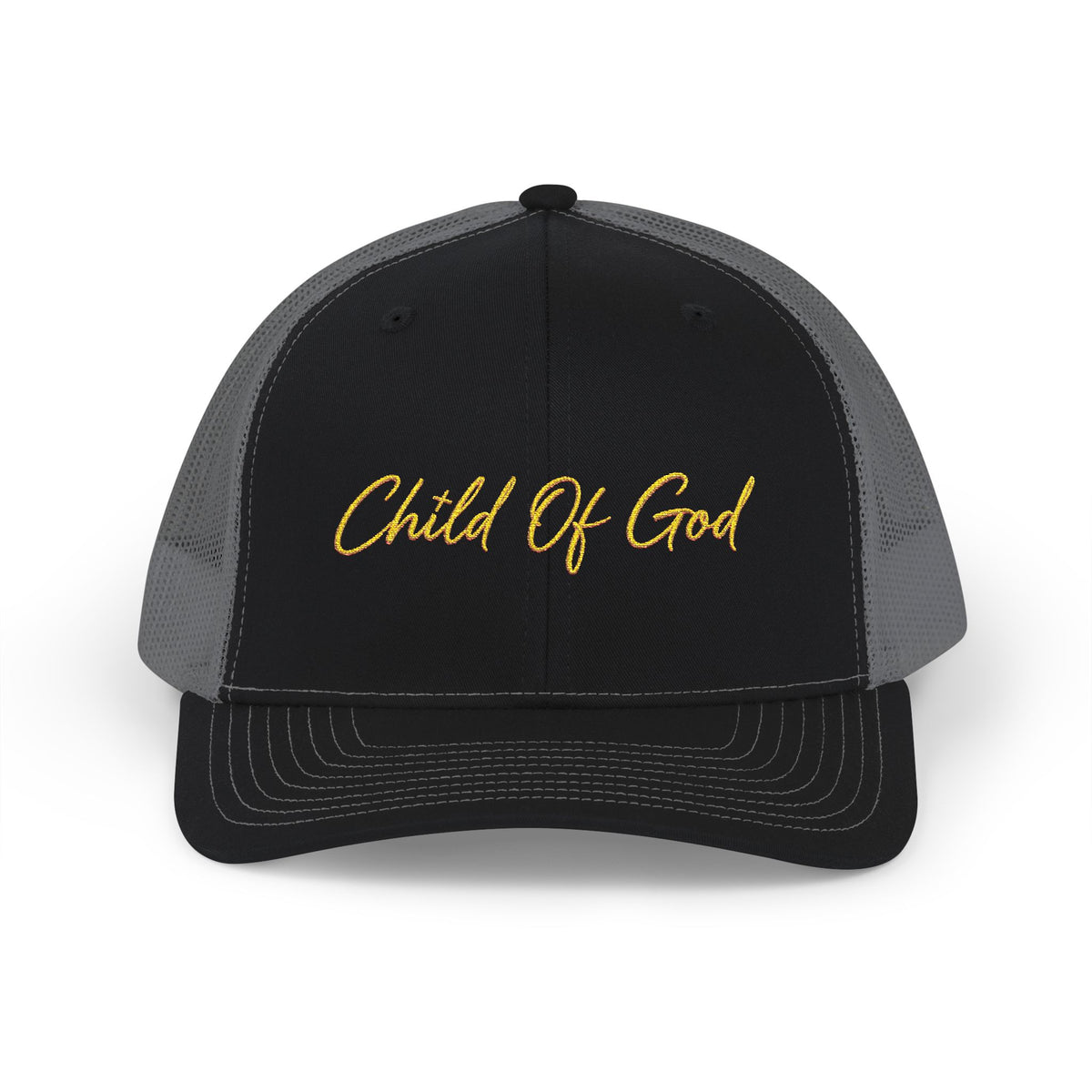 Child of God Snapback Trucker Cap — Embroidered Faith Baseball Hat