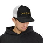 Child of God Snapback Trucker Cap — Embroidered Faith Baseball Hat
