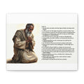 Psalm 91 Prayer Canvas Wall Art – Kneeling Man