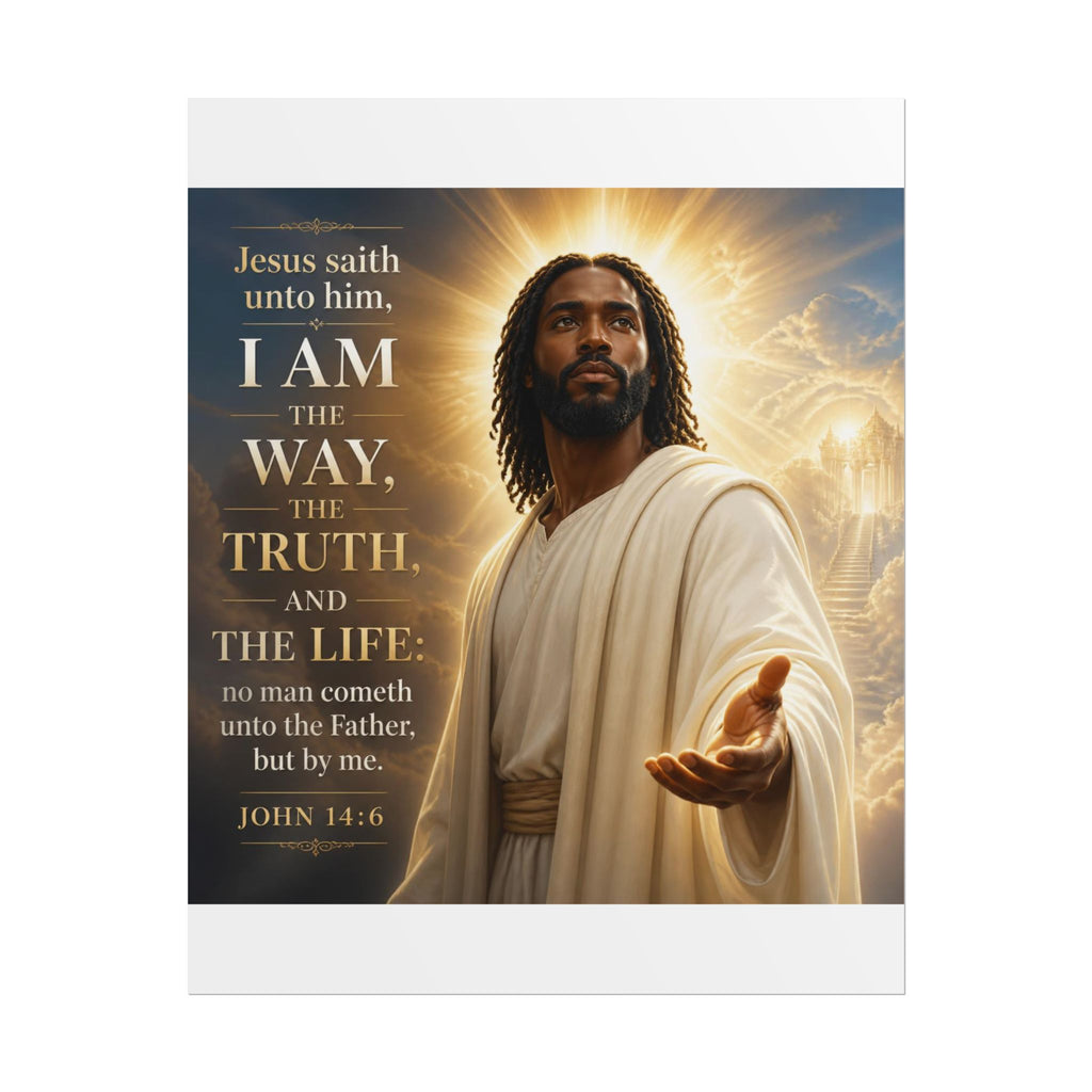 "I Am the Way, the Truth, and the Life" Jesus Rolled Poster