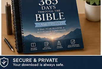 NASB Bible reading companion notebook mockup